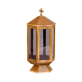 Lampada a candela monumento in ottone, 31,5 x 14 cm